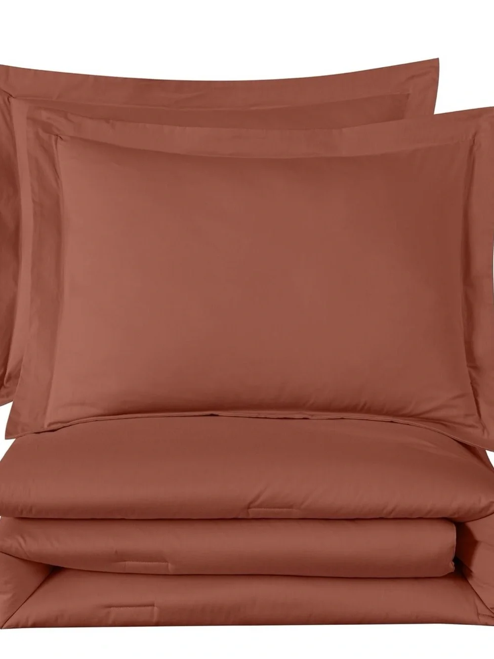 Terracotta queen 100% cotton 3 piece comforter set